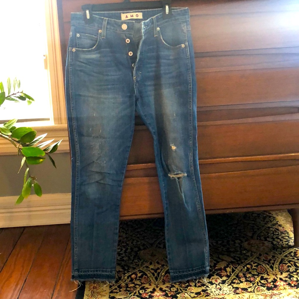 AMO women’s jeans.